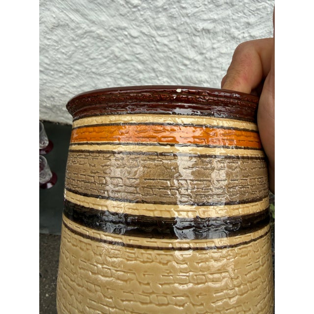 1960s Vintage Aldo Londi Bitossi Planter 2771/4 Textured Italy Rosenthal For Sale - Image 5 of 6