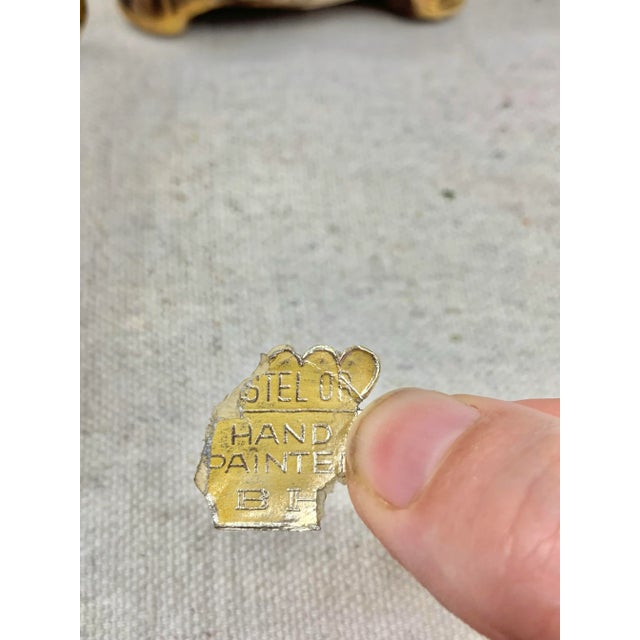 Vintage Belgian Ceramic Deer Box For Sale - Image 9 of 13