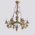 Antique French Louis XIV Gilt Bronze & Opaline Glass Candelabra Chandelier 19thC For Sale - Image 10 of 10