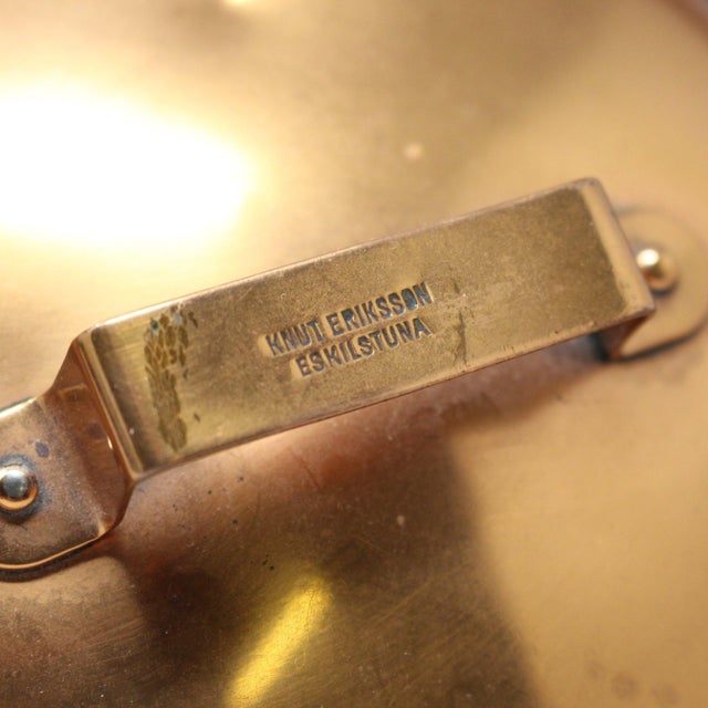 Vintage Knut Eriksson Eskilstuna Swedish Copper Saucepan - 1 Liter This exceptional antique Swedish copper saucepan is a...