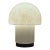 Vintage 1970s Mid-Century Modern Glashutte Limburg White Glass Mushroom Table Lamp Model A743 For Sale