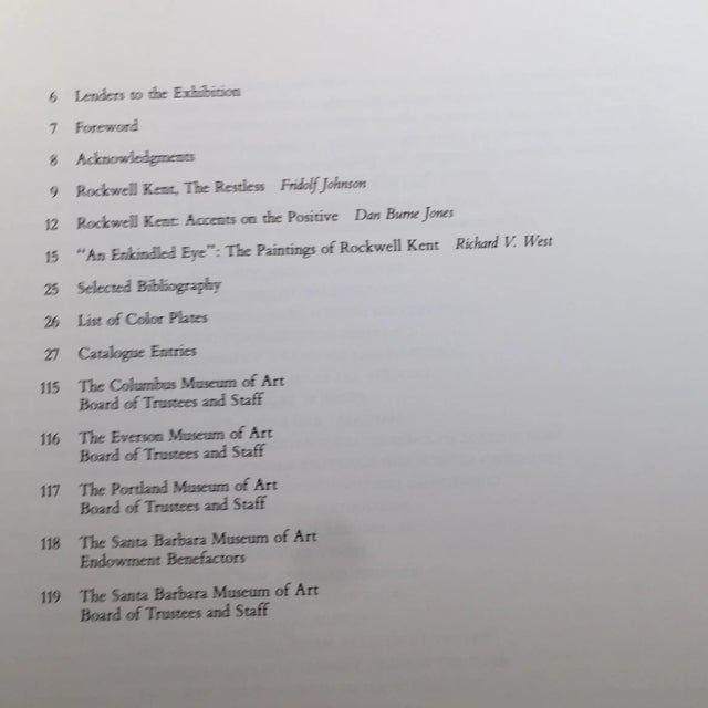 1985 The Paintings of Rockwell Kent Book For Sale - Image 4 of 11