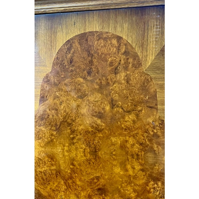 Vintage English Burl Walnut Armoire by Hunters of Derby For Sale - Image 14 of 14