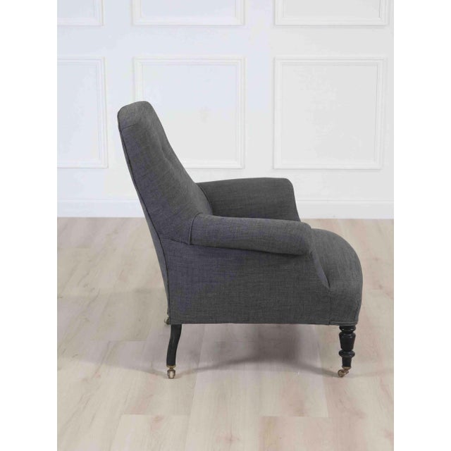 Wood Early 20th Century French Grey Armchair, Circa 1910 For Sale - Image 7 of 7