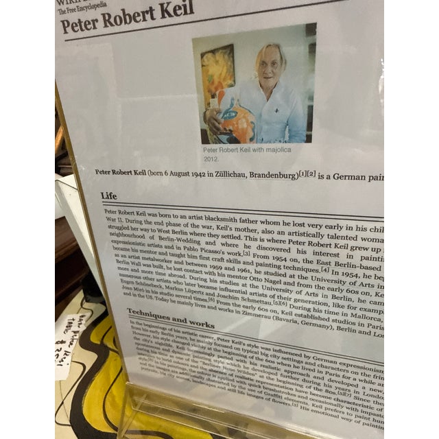 1970s Peter Keil Original Abstract Cubist Portrait Painting For Sale In Atlanta - Image 6 of 7