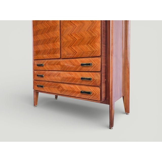 Wood Mid-Cntury Modern Italian Wardrobe in Teak from La Permanente Mobili Cantu, 1950s For Sale - Image 7 of 18