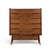 Hoke Wood Products Mid-Century Modern Walnut High Boy Dresser For Sale - Image 6 of 18