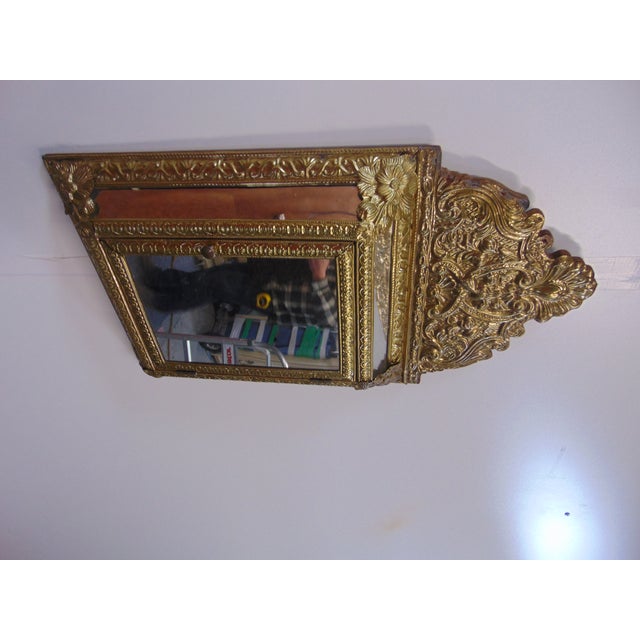 Italian Rococo Mirrored Brass Medicine Chairish