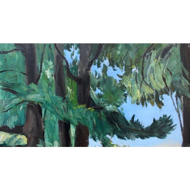 Wood Corsican Chestnut Trees by Charles Kvapil, 1933 For Sale - Image 7 of 18