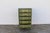 Wood 1950s French Provincial Hand-Painted Green Tall Chest of Drawers For Sale - Image 7 of 18