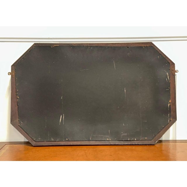 Art Deco 1920s Bevelled Mirror Oak Mirror For Sale - Image 11 of 12