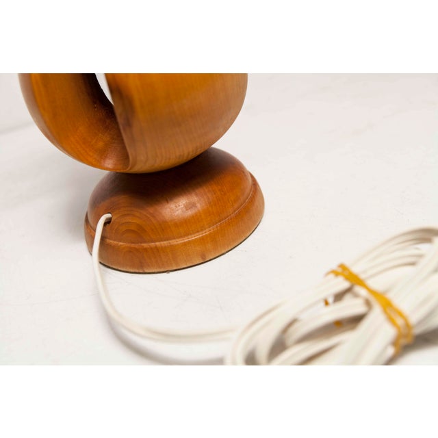 Vintage Wood Table Lamp, 1960s For Sale - Image 14 of 18