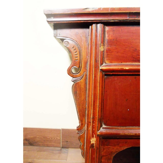 Antique Chinese Ming Altar Cabinet, Cypress Wood, Circa 1800-1849 For Sale - Image 4 of 11