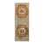 Rug & Kilim’s Aubusson Style Rug in Beige-Brown and Green Medallion Pattern For Sale