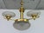 Art Deco Czech Polished Brass Chandelier, 1930s For Sale - Image 4 of 13