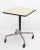 Vintage Eames Herman Miller Square Rolling Side Table Universal Base Faux White Laminate Top For Sale - Image 12 of 12