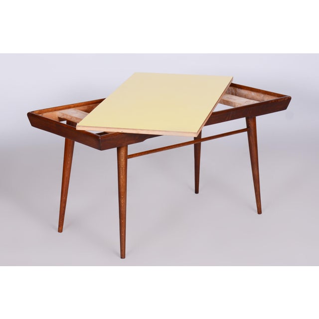 Mid-Century Modern Set of Mid-Century Chairs in Beech & Walnut attributed to Antonín Šuman, Czech, 1950s For Sale - Image 3 of 13