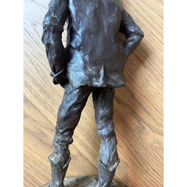 Grant Speed 1975 Bought 'Em for Two, Sold 'Em for One Bronze Statue For Sale - Image 11 of 15