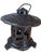 Japanese Vintage Cast Iron Pagoda Candle Lantern With Bird Motif For Sale - Image 3 of 10