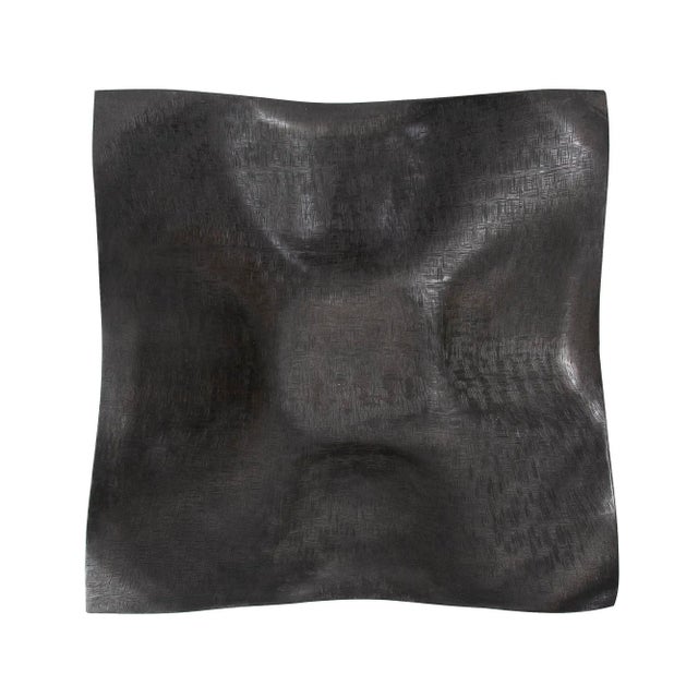 Metal The Etched Crossways Wavy Edged Bowl, Small For Sale - Image 7 of 11