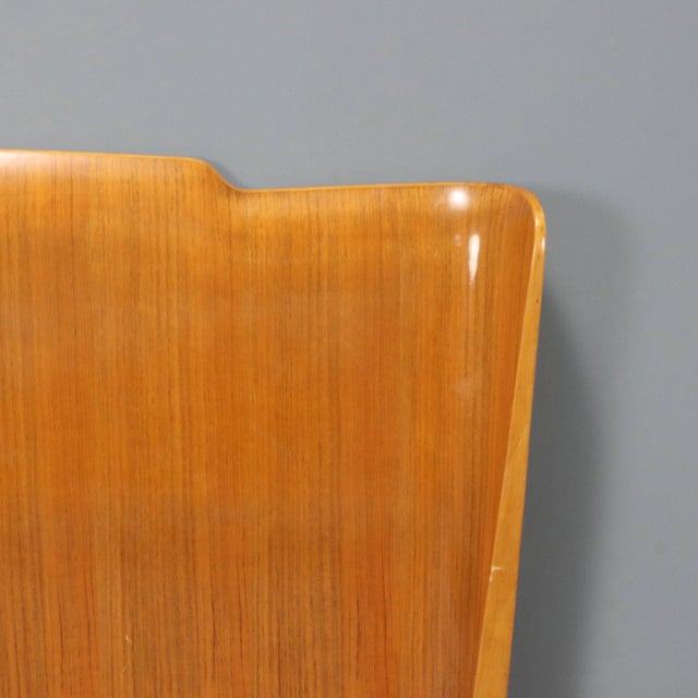 Vintage Double Bed in Walnut Veneer, 1950s For Sale - Image 4 of 9