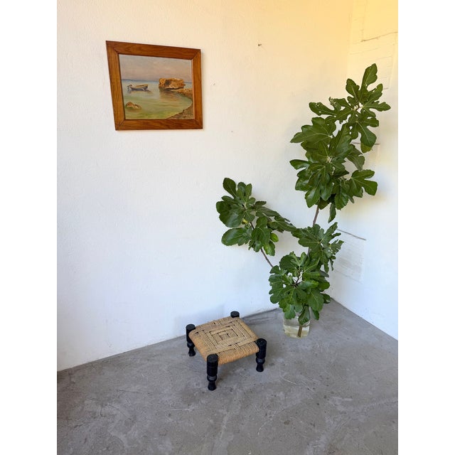 Small Low Stool by Audoux Minet, 1950s For Sale - Image 4 of 18