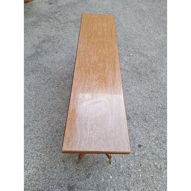 Wooden Console Table with Burl Wood Top and Formica Top, 1950s For Sale - Image 11 of 18