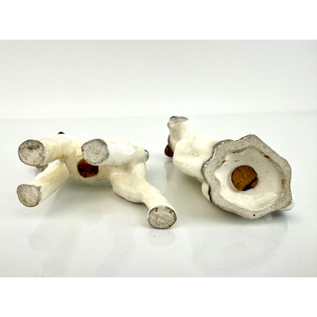 Vintage Mid Century Modern Fox Terrier Dog Salt & Pepper Shakers – A Pair For Sale - Image 10 of 10