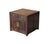 Vintage Brown Wood Patina Deep Wide Side End Table Nightstand Cabinet For Sale - Image 4 of 12