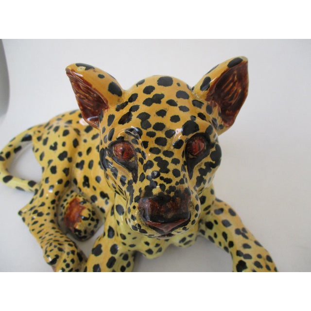 Vintage Ceramic Cheetahs A Pair Chairish