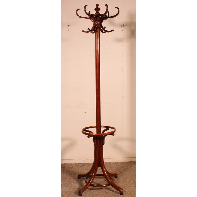 Tan Art Nouveau Parrot Coat Rack, 1920s For Sale - Image 8 of 9