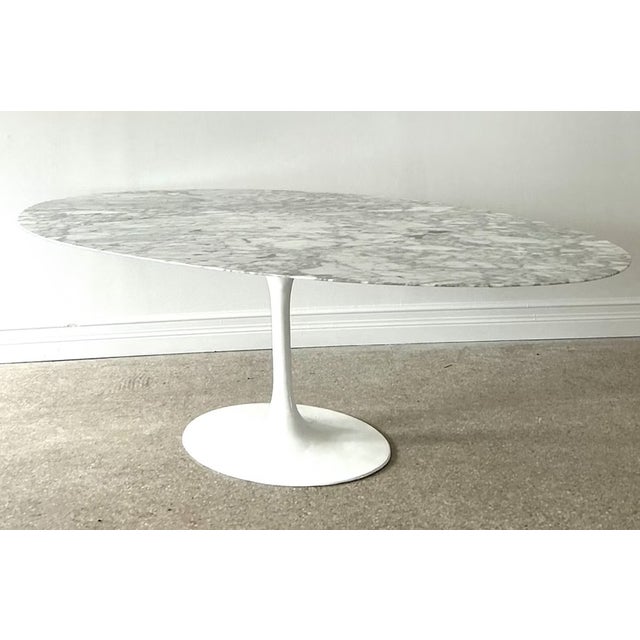 Vintage Marble Tulip Dining Table After Saarinen For Sale - Image 10 of 12