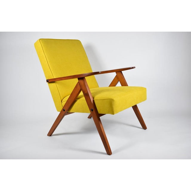 Vintage Yellow Armchair, 1960s For Sale - Image 3 of 15