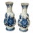 Pair of Royal Goedewaagen Pair of Delft Blue & White Hand-Painted Porcelain Vases for Baker Knapp & Tubbs For Sale
