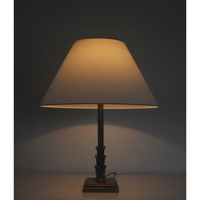 Danish Art Deco Brass Table Lamp, 1930s For Sale - Image 12 of 15