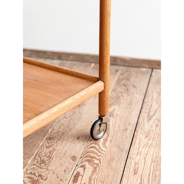 1960s Mid-Century Modern Teak Serving Trolley by Andreas Tuck, Denmark, 1960s For Sale - Image 5 of 16