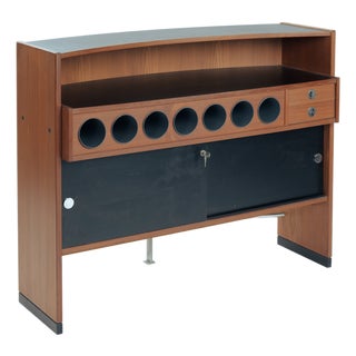 Boomerang Dry Bar Cabinet in Teak by Erik Buch for Dyrlund, 1960s For Sale