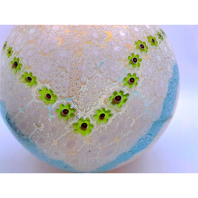 Murano Glass Potiche Vase in Polychrome Murrine with Gold Inclusions by La Murrina, 1980s For Sale - Image 13 of 15