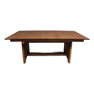 Stickley Highlands Extending Trestle Dining Table For Sale