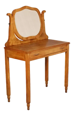 Art Deco Vanity Desk in Solid Cherry by Guglielmo Ulrich