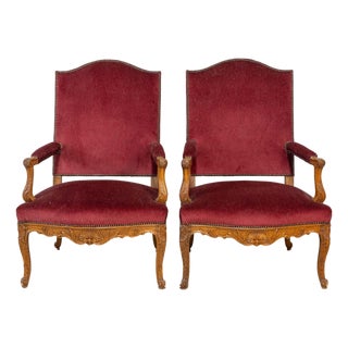 Pair of 19th Century French Arm Chairs For Sale