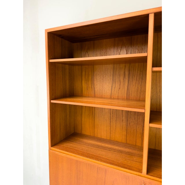 Vintage Teak Bookcase with Desk from Omann Jun, 1960s For Sale - Image 10 of 18