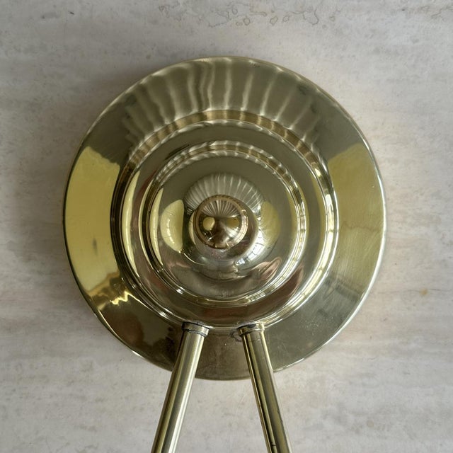 Art Deco Marble Pattern Opaline Glass and Brass Wall Lamp, 1930s For Sale - Image 16 of 18