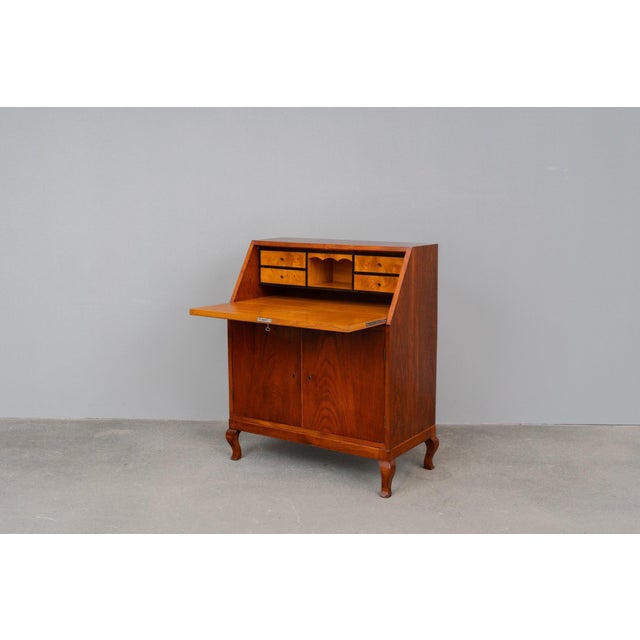 Art Nouveau Secretary Desk in Oak, Early 20th Century For Sale - Image 9 of 18