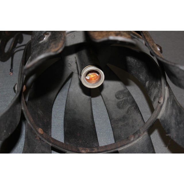 Medieval-Style Wrought Iron Wall Sconces by Rakoulal, 1970s, Set of 2 For Sale - Image 9 of 15