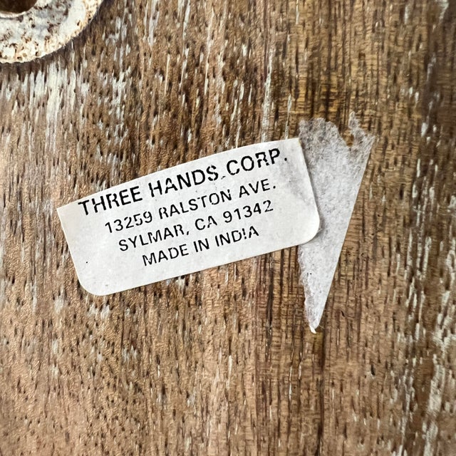 Vintage Hand Carved Decorative Wall Brackets - A Pair For Sale - Image 4 of 4