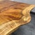 Brown Contemporary Acacia Live Edge Trestle Dining Table For Sale - Image 8 of 12