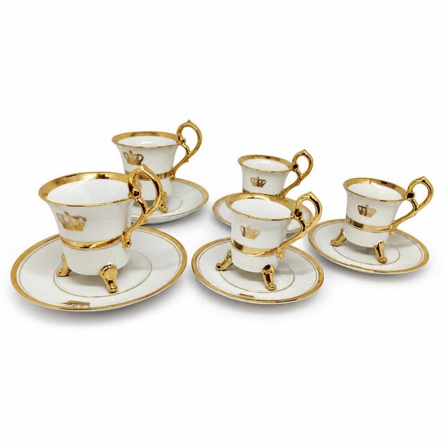 Japanese set with two teacups, three coffee cups and five saucers. Cataloging: period 19th-20th century; origin Japan;...