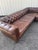 Animal Skin Restoration Hardware Leather Kensington Sectional For Sale - Image 7 of 12