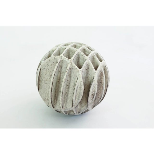 Rare vase sculpture from the ceramic master sculptor Alessio Tasca. Signed with the artist stamp and paper label. This...